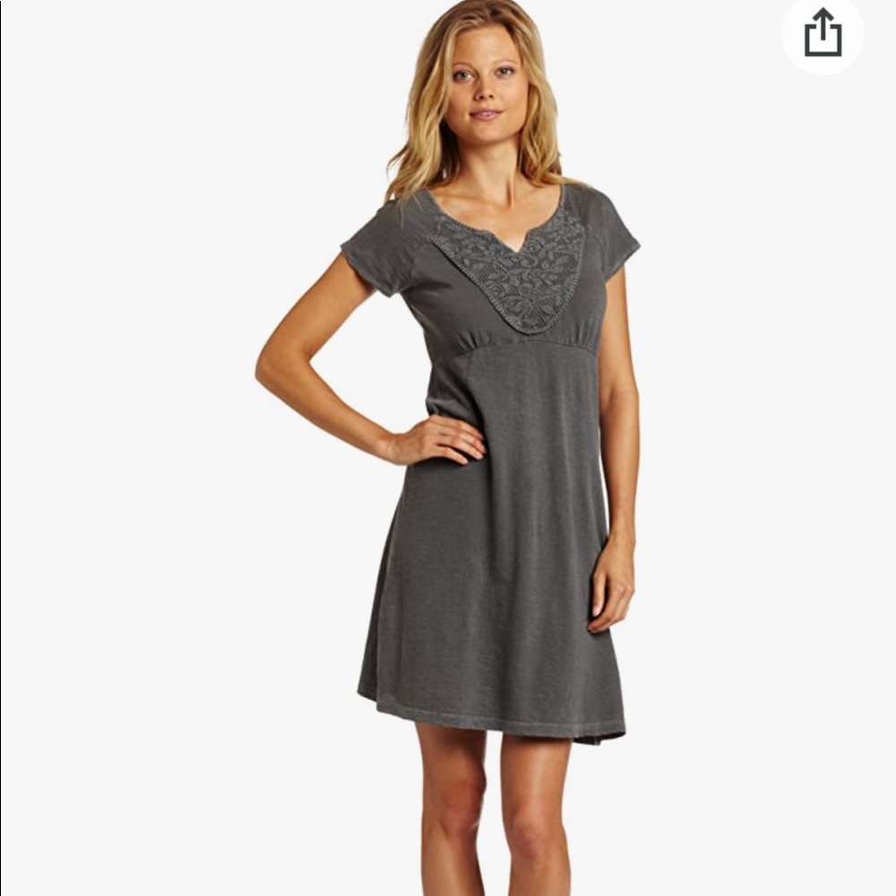 Prana Seaside Dress organic cotton in Gravel
